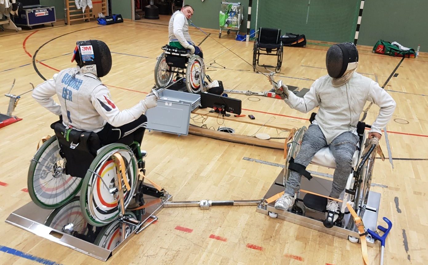 Custom Sports — Wheelchair Fencing Training Frame